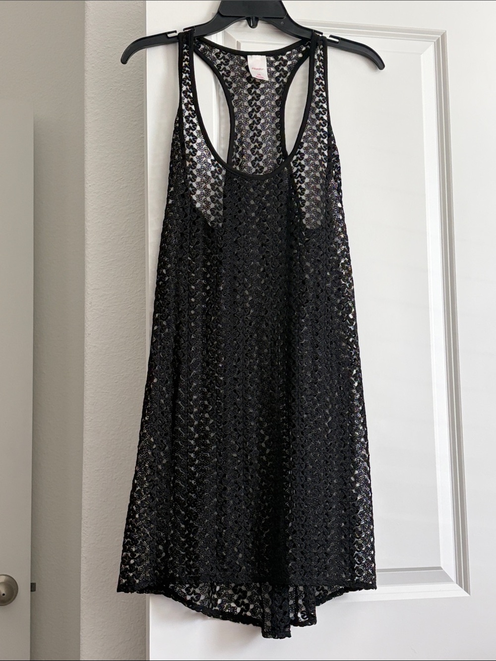 Black Lace Cover-Up Dress for Women